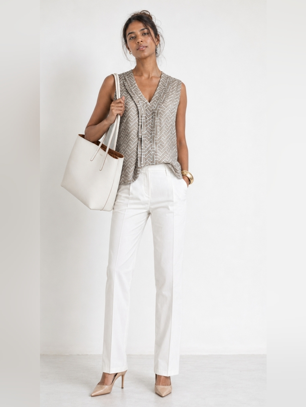 Banana Republic Sheer Grecian Blouse